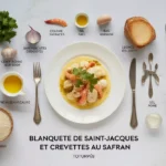 Blanquette de Saint-Jacques et Crevettes au Safran : La Recette Gastronomique Facile