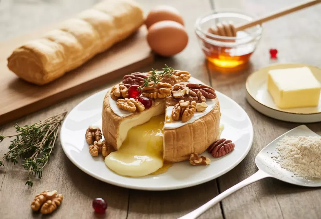 Brie en Croûte aux Noix et Miel : Recette Gourmande Facile en 40 Minutes