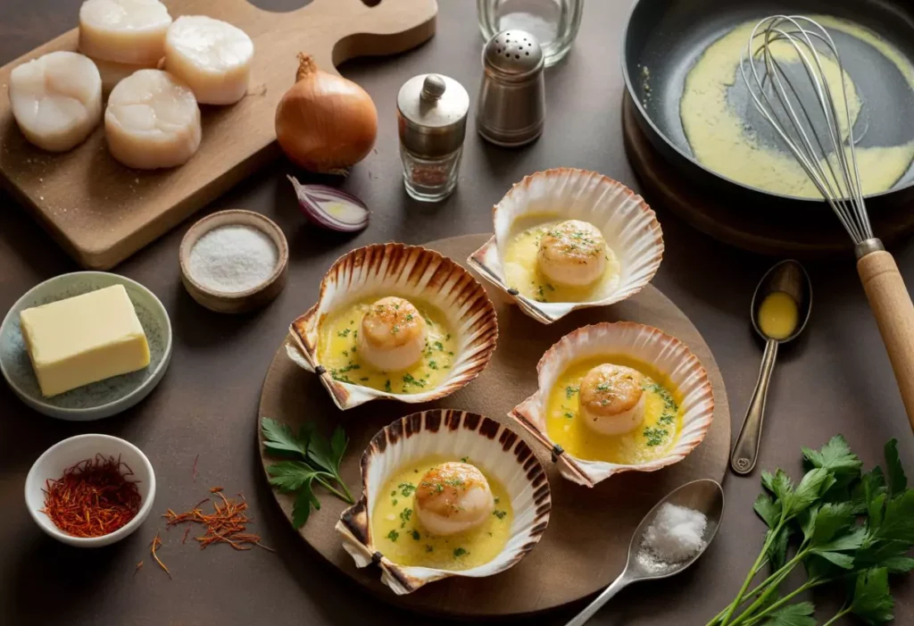 Cassolettes de Saint-Jacques au Champagne : Recette de Noël Raffinée et Facile