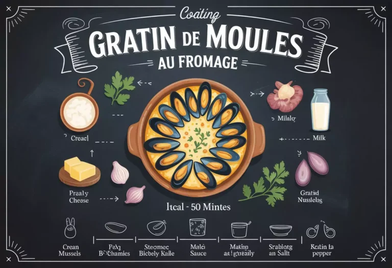 Gratin de Moules au Fromage Recette Française Authentique et Crémeuse