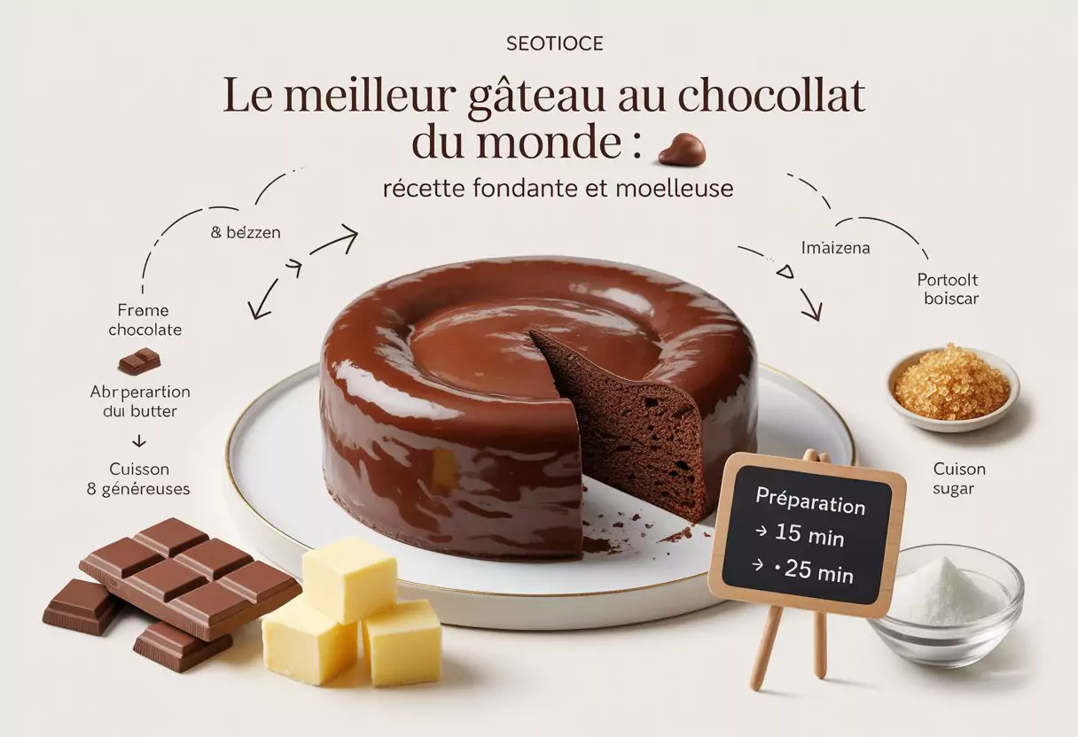 Le Meilleur Gâteau au Chocolat du Monde : Recette Fondante et Moelleuse