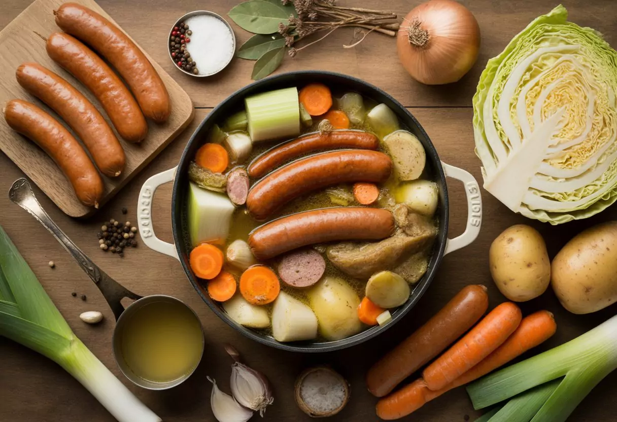 Potée Saucisse Fumée : Recette Traditionnelle Française - Potée aux Saucisses et Légumes : Recette Traditionnelle Française Réconfortante