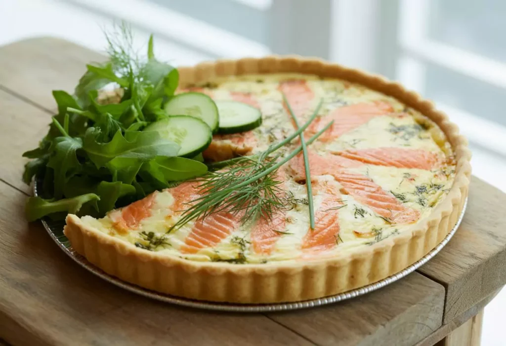 Quiche au Saumon Fumé et Boursin, Conseils de Service et Conservation