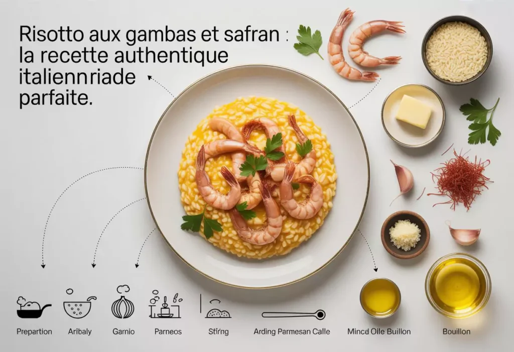 Risotto aux Gambas et Safran : La Recette Authentique Italienne Parfaite